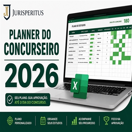 Planner do Concurseiro SEDES - DF 2026 Técnico - Jurisperitus